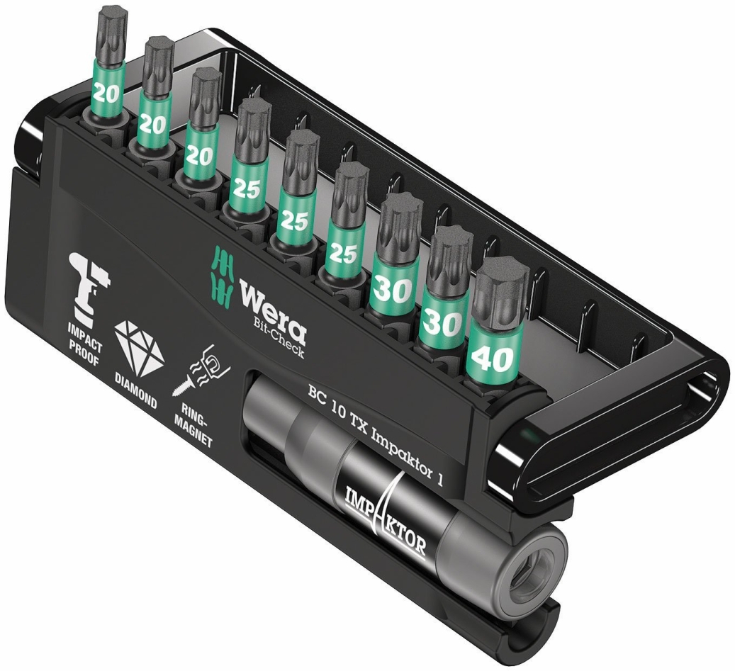 Wera 05057688001 Bit-Check 10 TX Impaktor 1, 10-delig