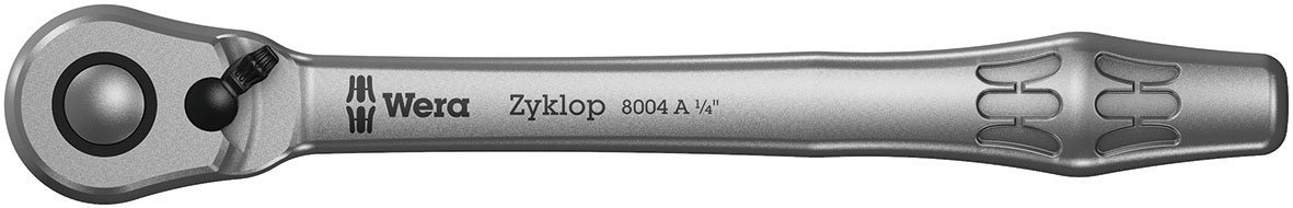 Wera 05004004001 8004 A Zyklop Metal-ratel met omschakelpal met 1/4"-aandrijving
