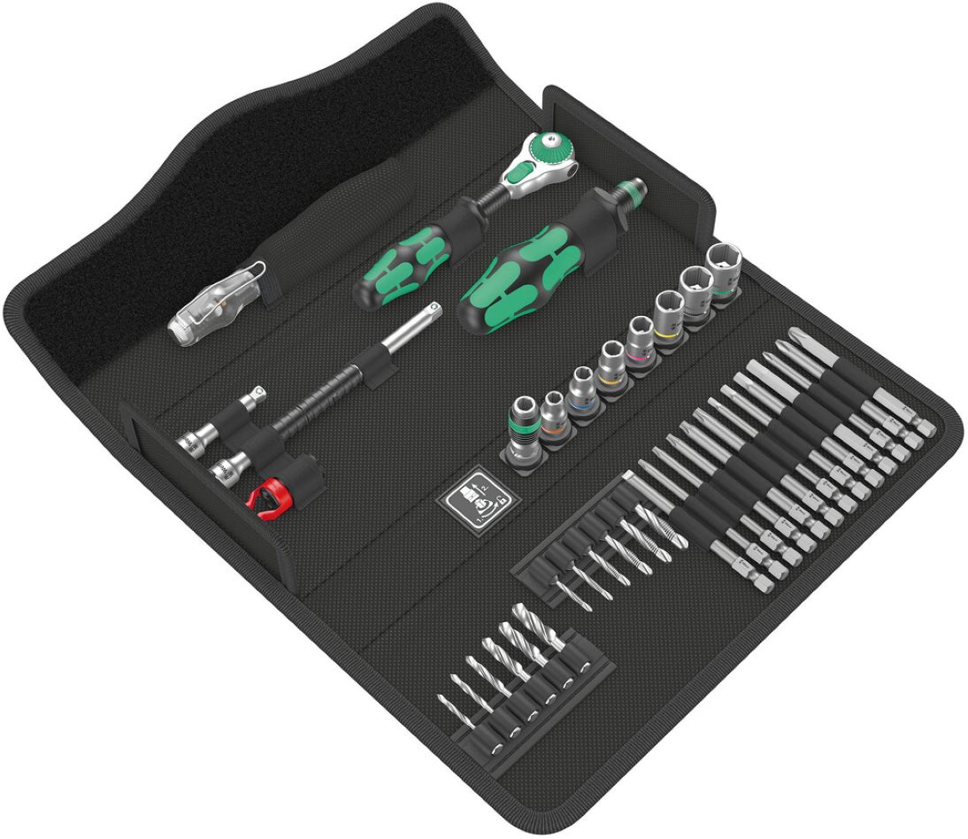 Wera 05135928001 Kraftform Kompakt M 1 Metaal gereedschapset, 39-delig in etui