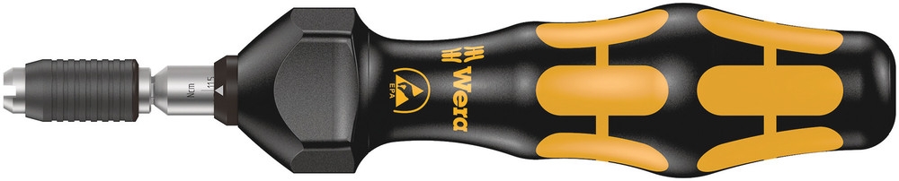 Wera 05074788001 Serie 7400 Kraftform ESD instelbare momentschroevendraaier (0,1-1,0 Nm) met snelwisselhouder, art. no. 7436 ESD x 0.30-1.00 N m 5074788001
