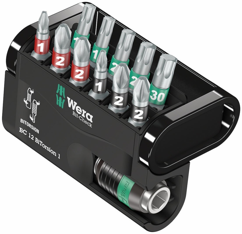 Wera 05057420001 Bit-Check 12 BiTorsion 1, 12-delig