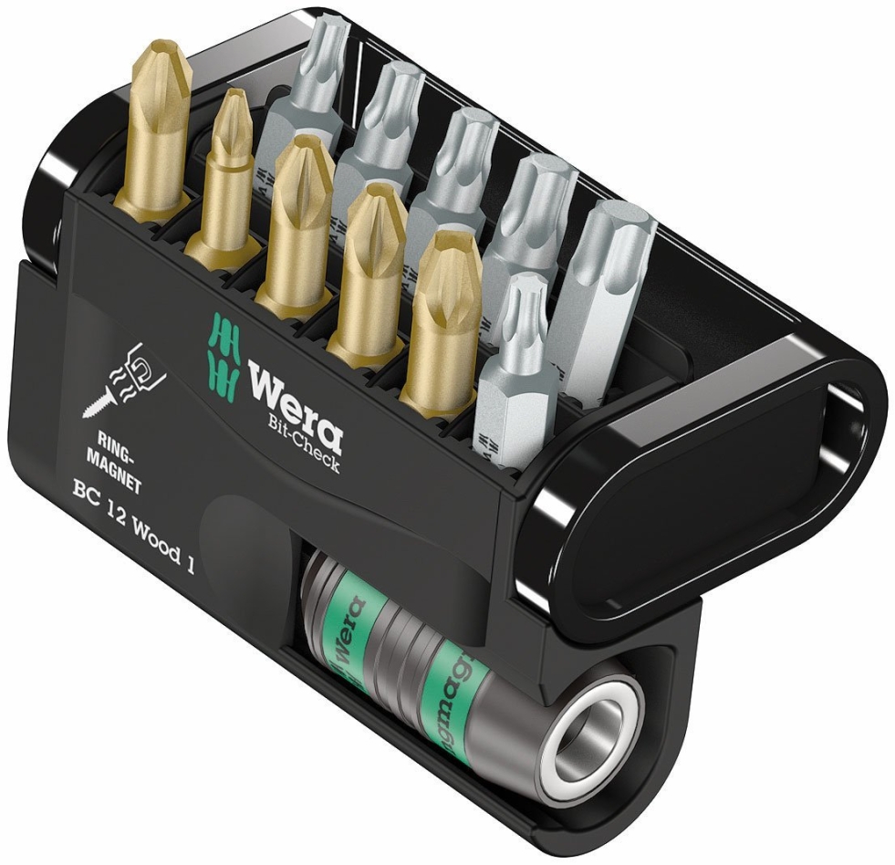 Wera 05057423001 Bit-Check 12 Wood 1 bitset, 12-delig