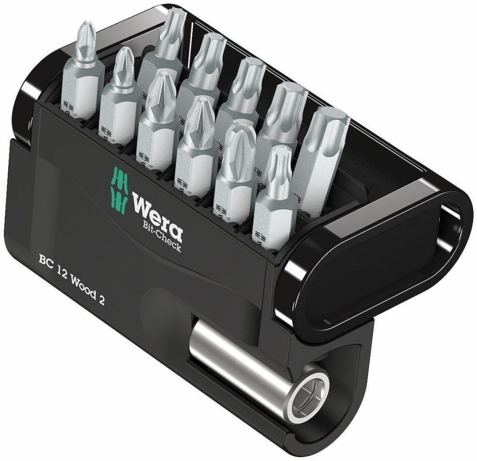 Wera 05057422001 Bit-Check 12 Wood 2 bitset, 12-delig