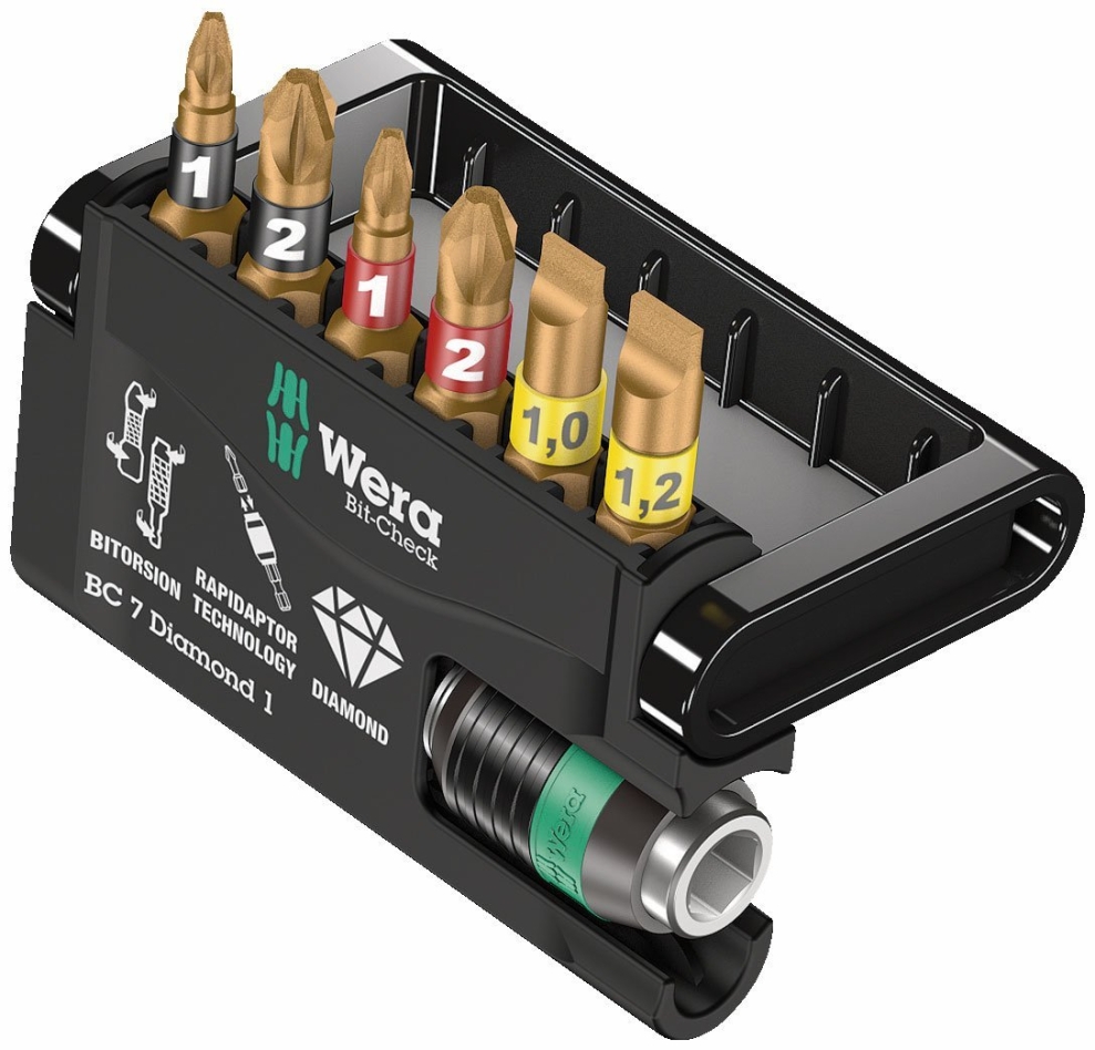 Wera 05057416001 Bit-Check 7 Diamond 1, 7-delig