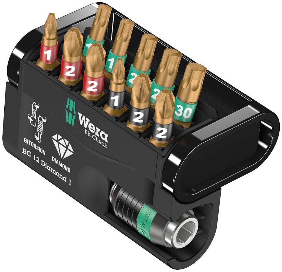 Wera 05057421001 Bit-Check 12 Diamond 1, 12-delig