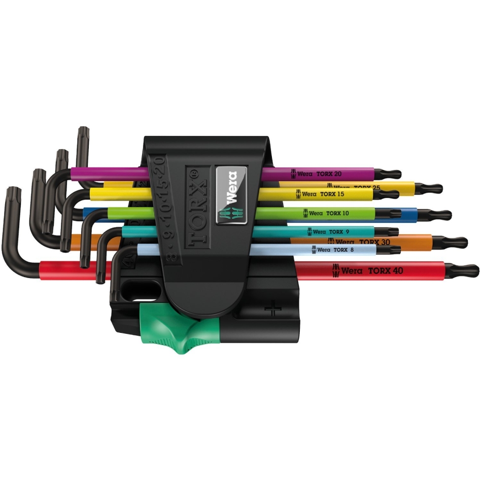 Wera 05024335001 967 SPKL/9 TORX BO Multicolour Stiftsleutelset, BlackLaser, 9-delig