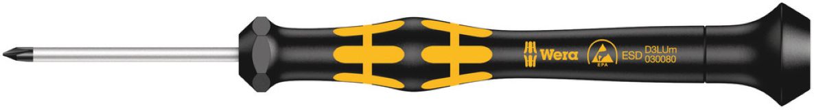 Wera 05030080001 1572 ESD Microstix® Kraftform Micro Schroevendraaier, m x 40 mm