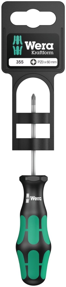Wera 05100055001 355 PZ SB Pozidriv Schroevendraaier PZ 0x60