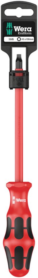 Wera 05100026001 168 i SB VDE geïsoleerde Schroevendraaier voor Binnenvierkant, 3 x 150 mm 5100026001