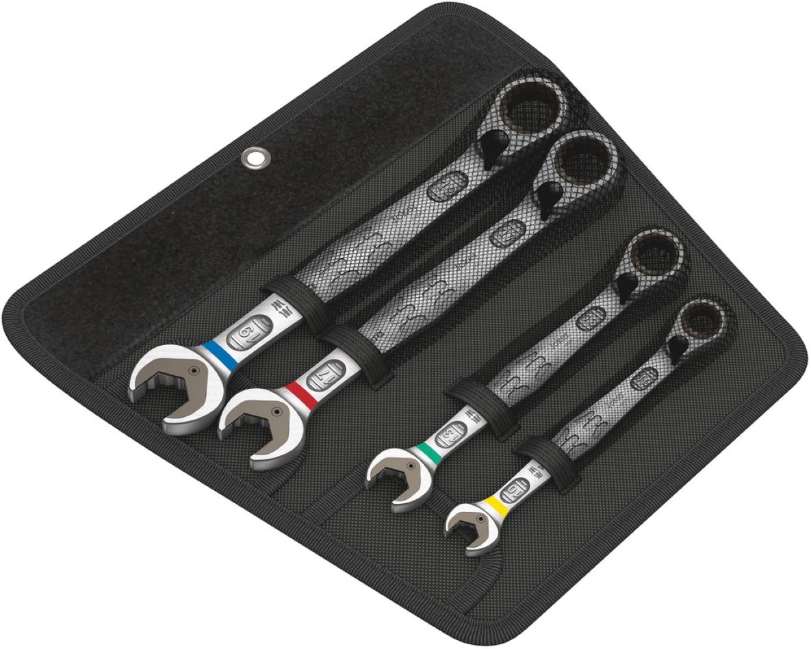 Wera 05020090001 Joker Switch Steek-en ringratelsleutel-set Omschakelbaar 4-delig