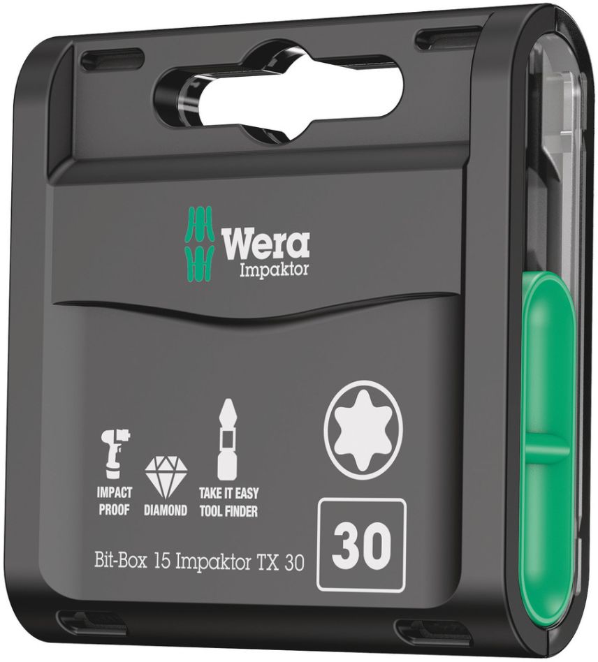 Wera 05057776001 Bit-Box TX30 Impaktor 15-delige bitset