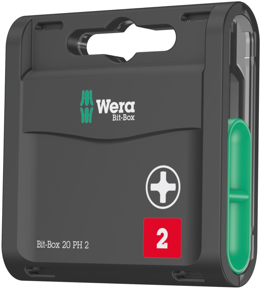 Wera 05057750001 Bit-Box 20 PH 2x25, 1/4"