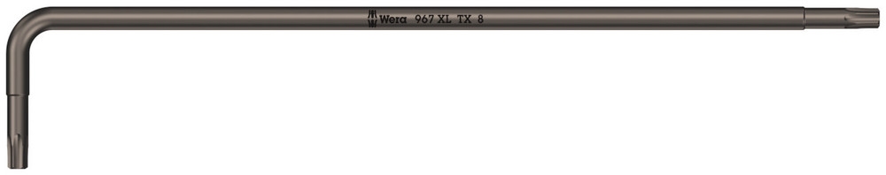 Wera 05024451001 967 XL HF TORX® Stiftsleutel met vasthoudfunctie, lang, TX 8 x 90 mm 5024451001
