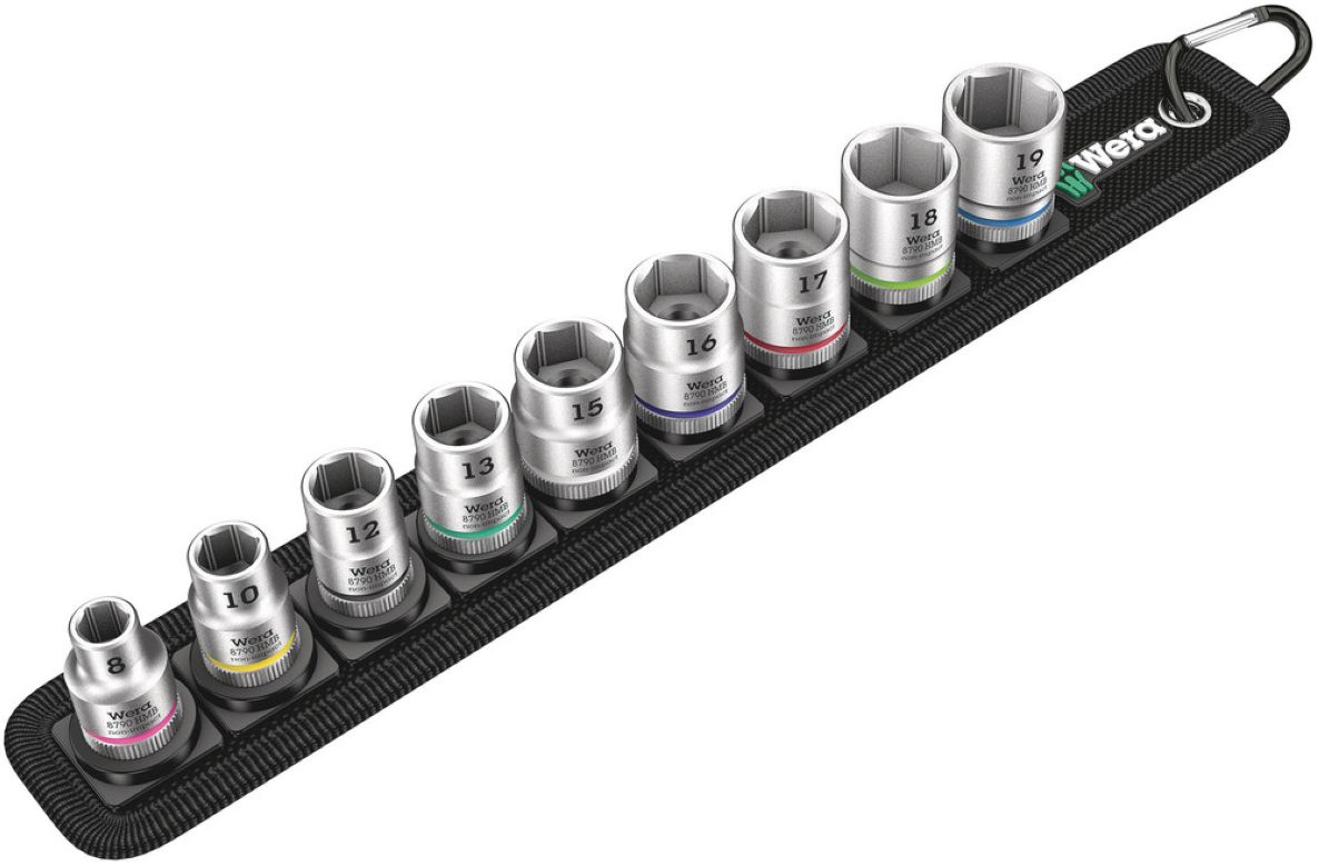 Wera 05003973001 Belt B 4 Zyklop Doppen set, met 3/8" -aandrijving, 9-delig
