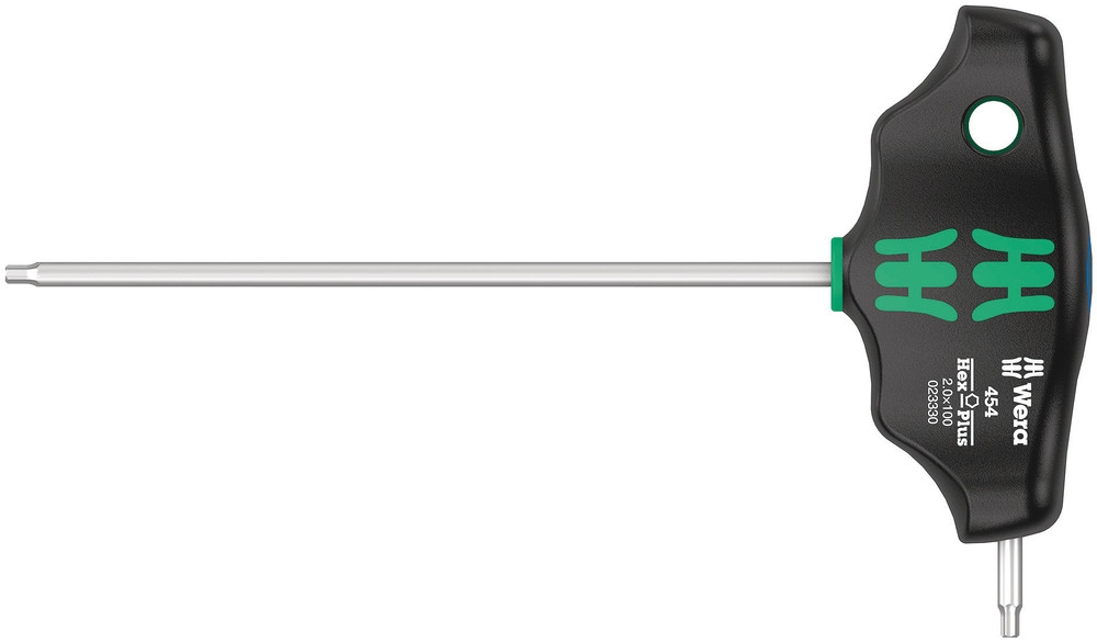 Wera 05023330001 454 T-greep zeskant-schroevendraaier Hex-Plus, 2 x 100 mm