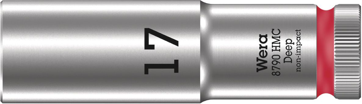 Wera 05004557001 8790 HMC Deep Hand- en Machinedop met 1/2"-aandrijving, 17 x 83 mm 5004557001