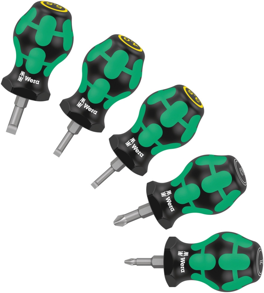 Wera 05008871001 Stubby set 2 schroevendraaierset, 5-delig