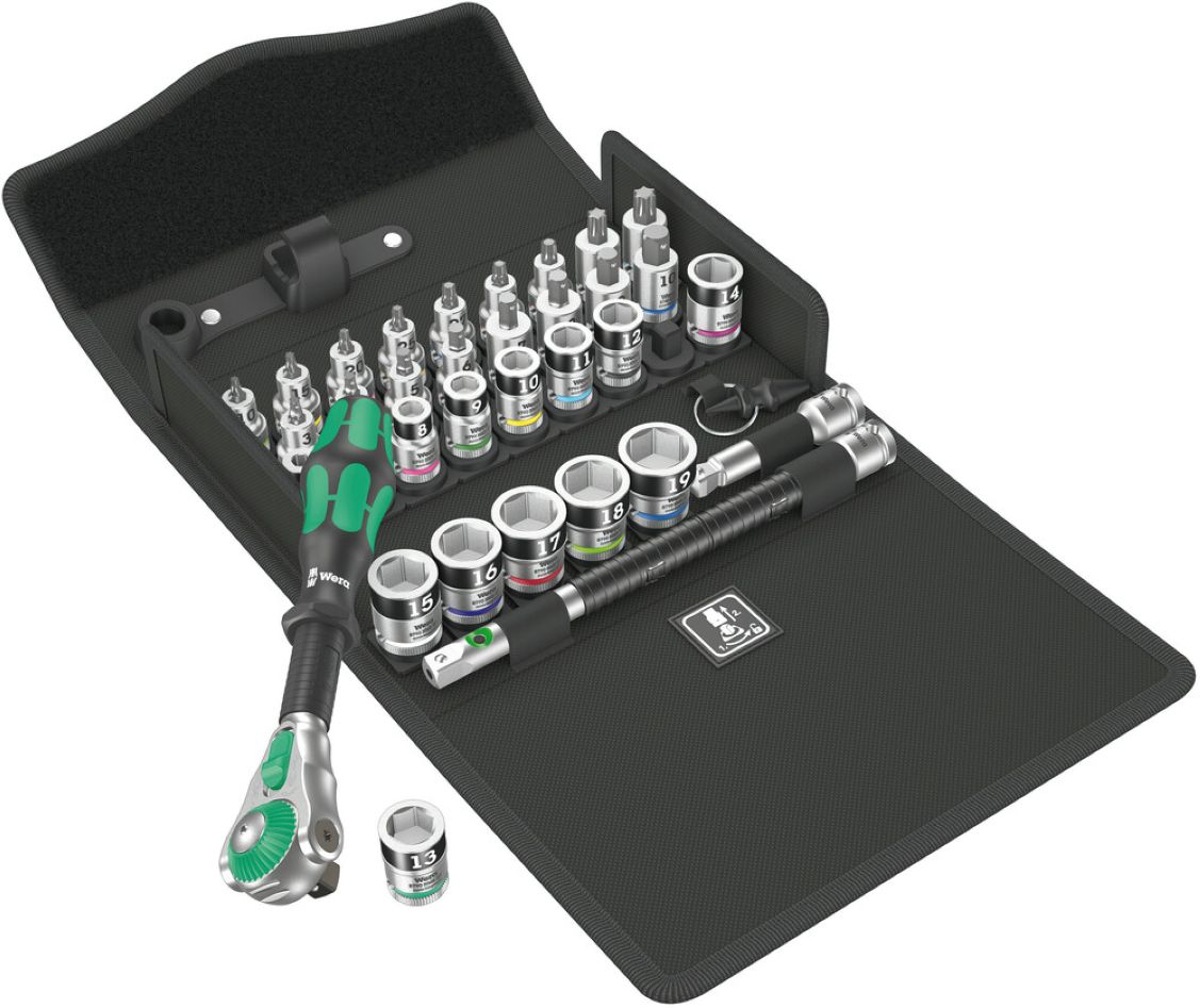 Wera 05003536001 8100 SB All-in Zyklop Speed-ratelset, 3/8" aandrijvingijving, 35-delig