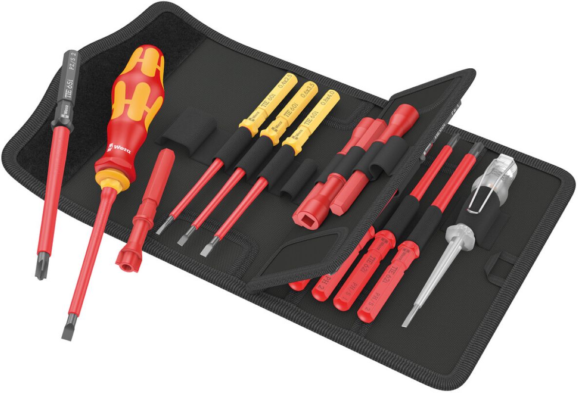 Wera 05006613001 Kraftform Kompakt VDE Schroevendraaier met wisselklingenset Universal 1 "TAKE IT EASY" 18-delig