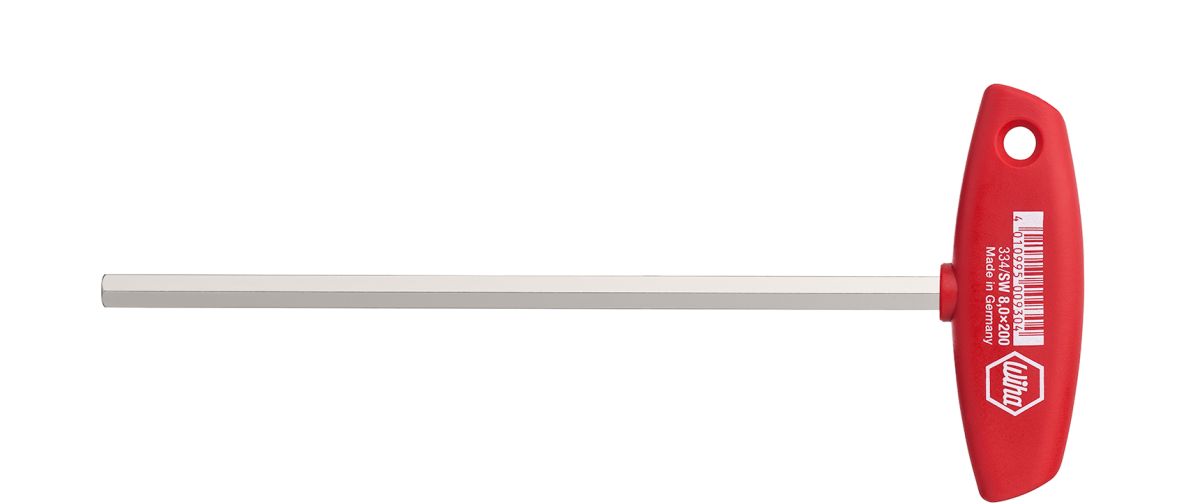 Wiha 00919 Stiftsleutel met dwarsgreep zeskant hoogglans vernikkeld (00919) 5 x 350 mm