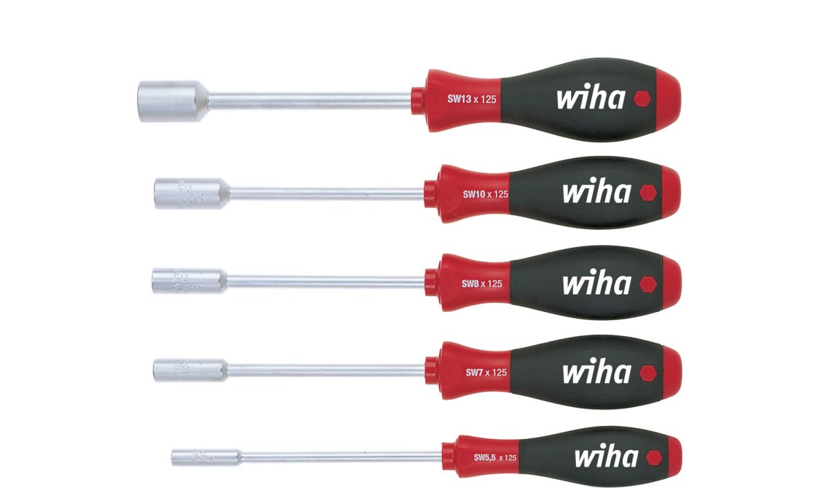 Wiha 01034 Schroevendraaierset SoftFinish zeskantdopsleutel 5-delig