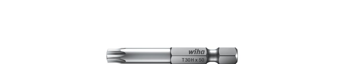 Wiha 20223 Bit Professional TORX® Tamper Resistant (met boring) 1/4" (20223) T30H x 50 mm