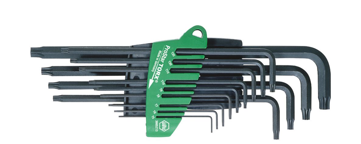 Wiha 24312 Stiftsleutelset in ProStar houder TORX® 13-delig chemisch gezwart (24312)