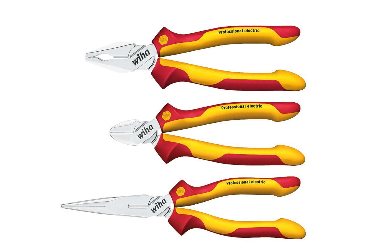 Wiha 26852 Tangenset Professional electric combinatie-, punt-, zijkniptang 3-delig