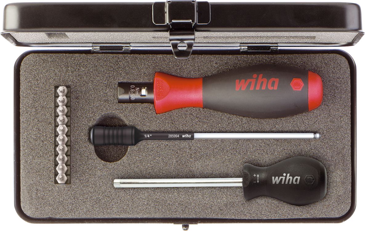 Wiha 34614 Momentschroevendraaierset TorqueVario®-S TORX®, TORX PLUS® 13-delig, variabel instelbare momentbegrenzing in box (34614) 0,8-5,0 Nm