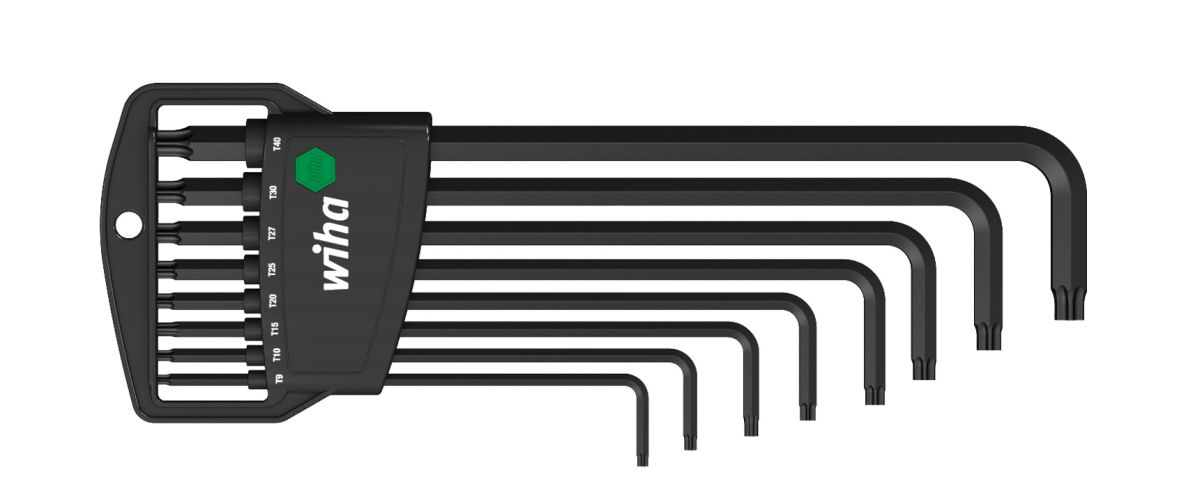 Wiha 34736 Stiftsleutelset in Classic houder TORX® 8-delig chemisch gezwart (34736)