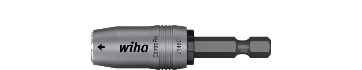 Wiha 39133 Bithouder CentroFix Force mechanisch vergrendelbaar 1/4", magnetisch 60 mm