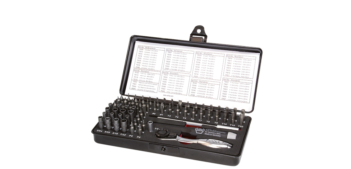 Wiha 39971 MicroBit-set ESD assorti 65-delig (39971)
