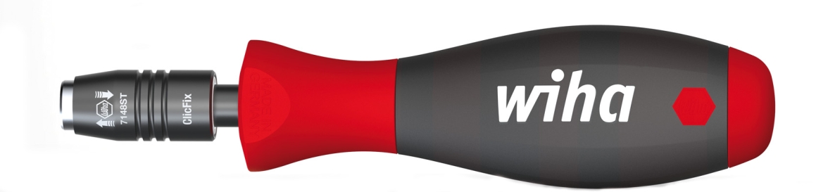 Wiha 40331 Schroevendraaier met bithouder SoftFinish CentroFix mechanisch vergrendelbaar 1/4" (40331) 149 mm