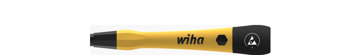 Wiha 43709 Schroevendraaierhandgreep ® ESD magnetisch voor 4 mm Microbits 96 mm