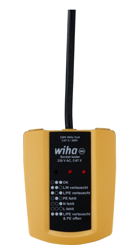 Wiha 45220 Stopcontacttester 230 V AC, CAT II