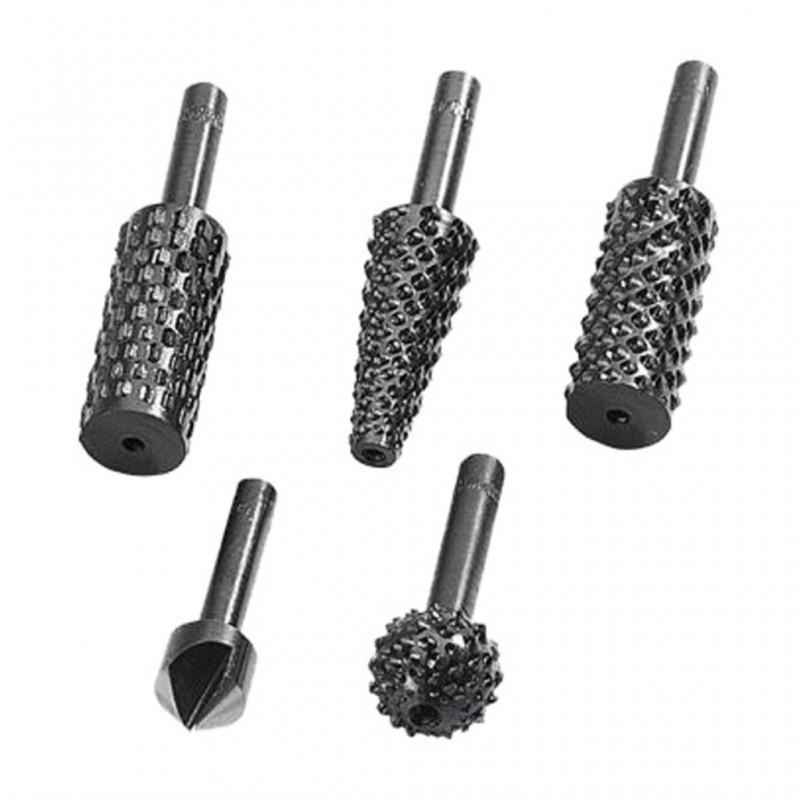 Wolfcraft 2540000 Rasp- en verzinkborenset 5-delig