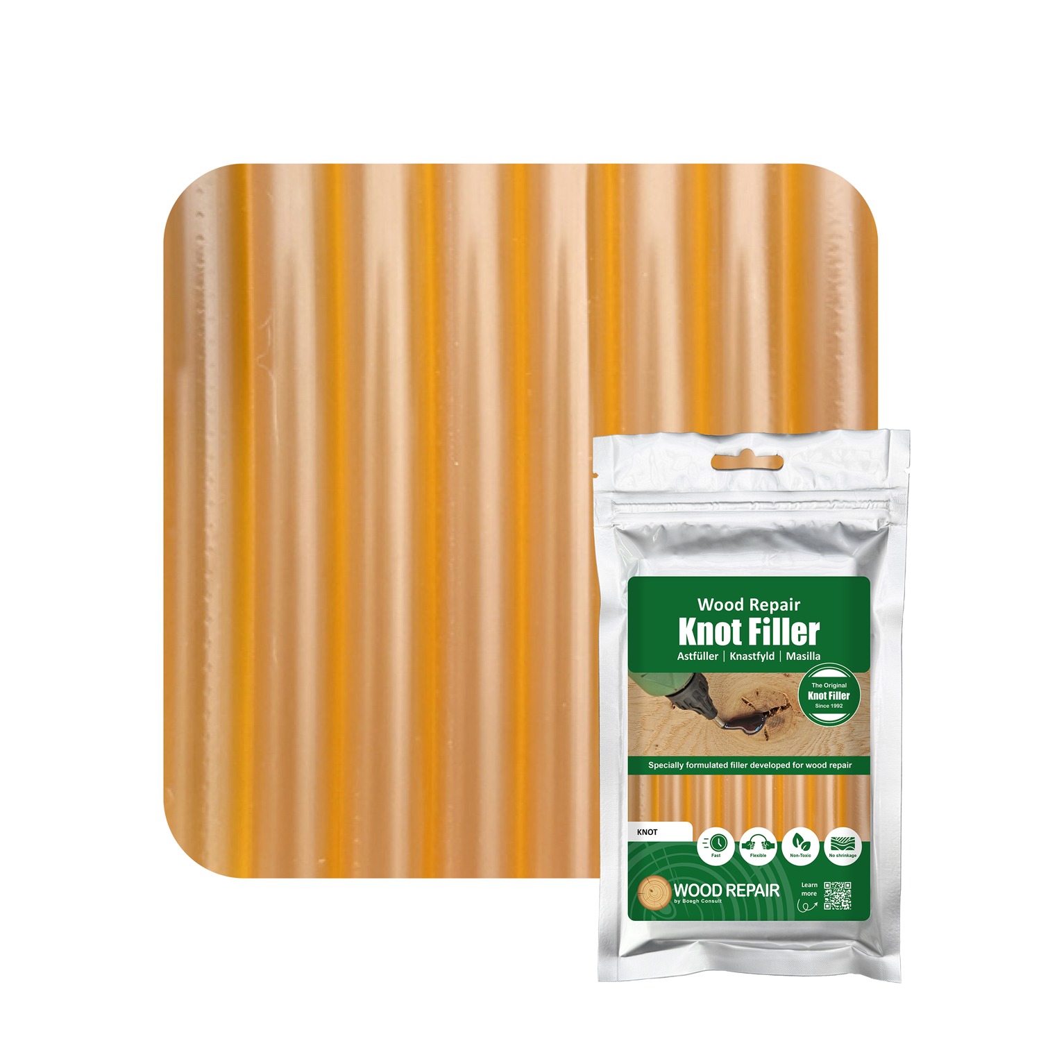 Wood Repair WRE-10110 Knoestvulpatroon 150 mm 8st. Knoest