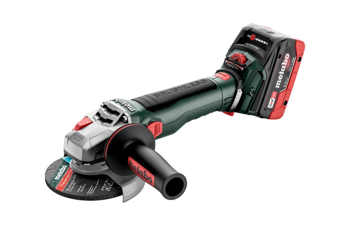 Metabo 613057660 WVB 18 LT BL 11-125 Quick Accu slijper 18 Volt 5.5 Ah Li-ion
