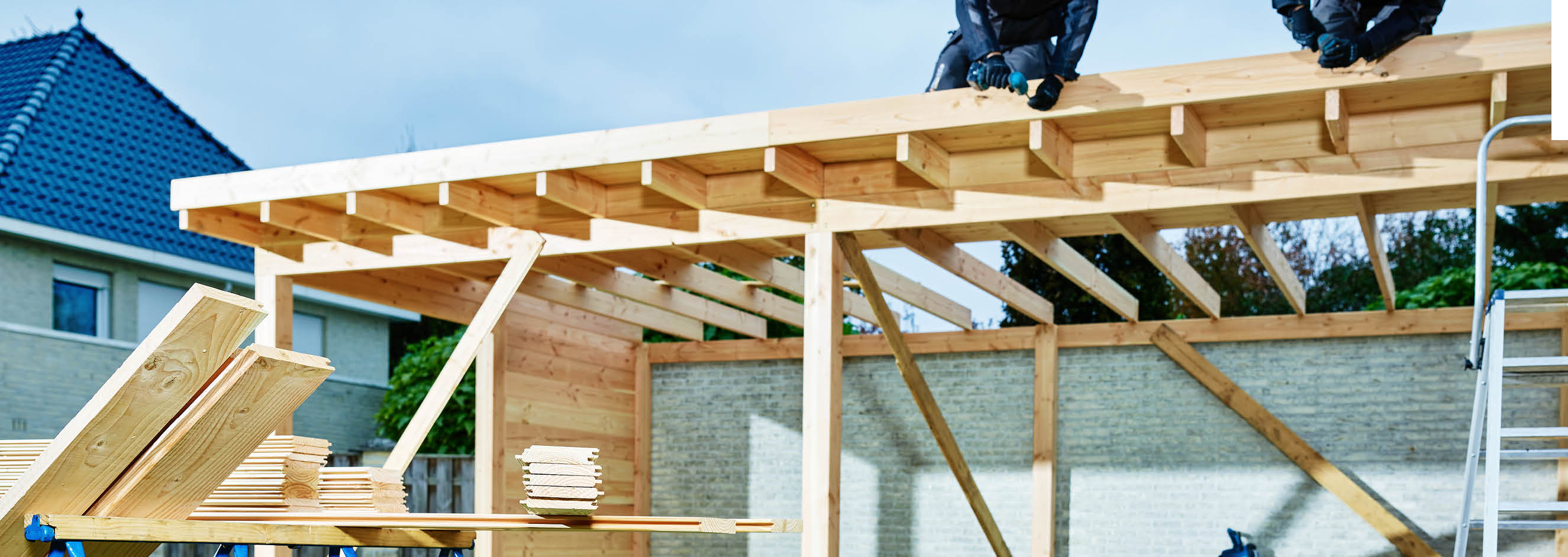 Ladder dakdekker veiligheid