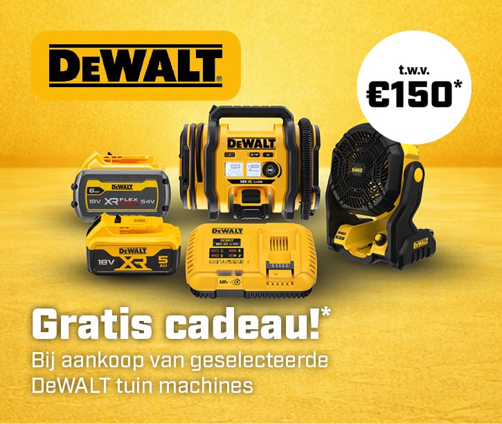 NL | DeWALT tuin gratis cadeau